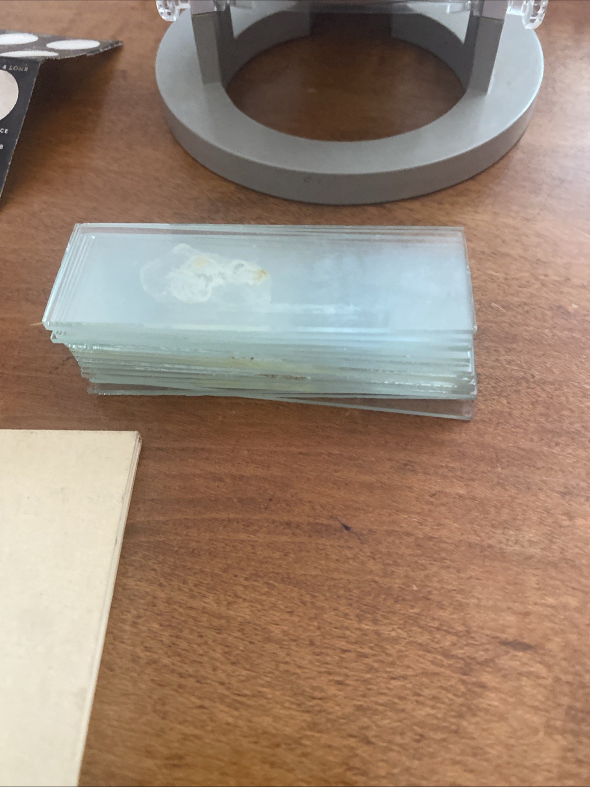 R1900 Bausch and Lomb Microscope, Slides and Booklets