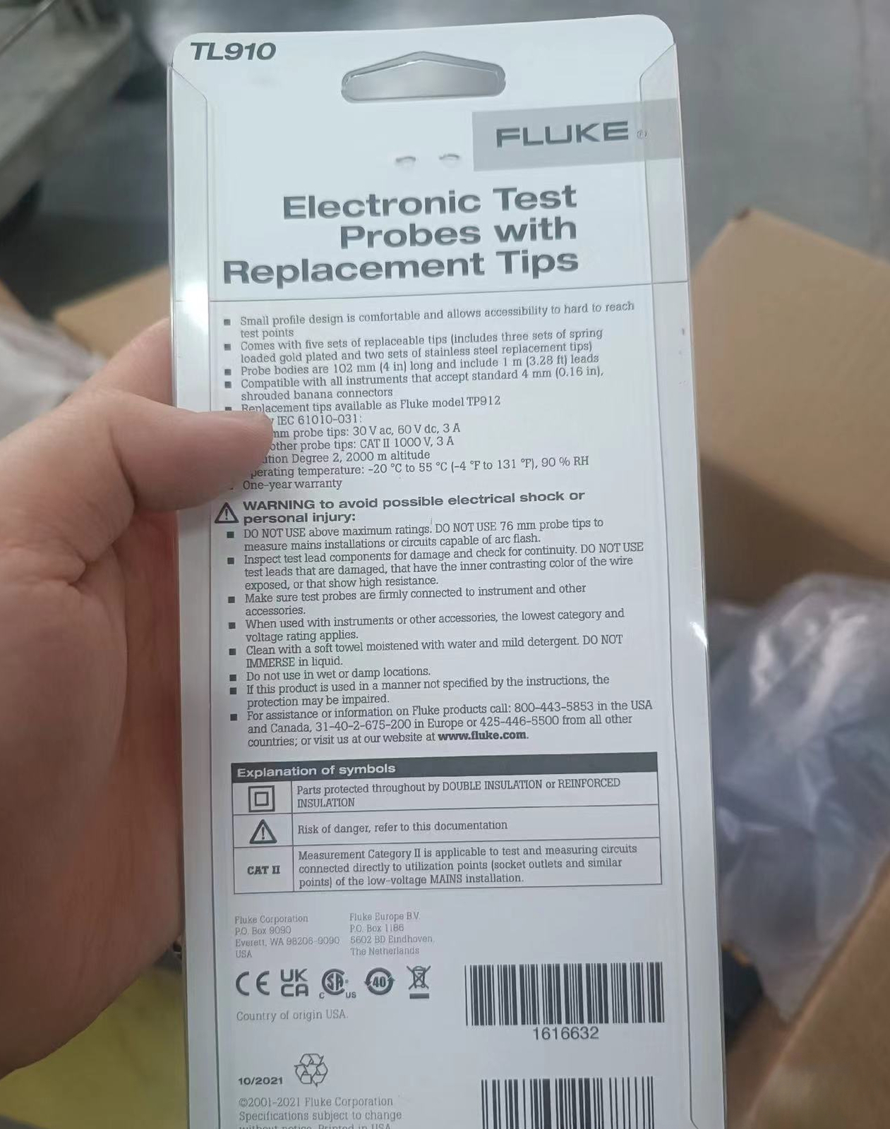 Fuke TL910 TL910 Electrical Test Probe Set Original Authentic Free Shipping