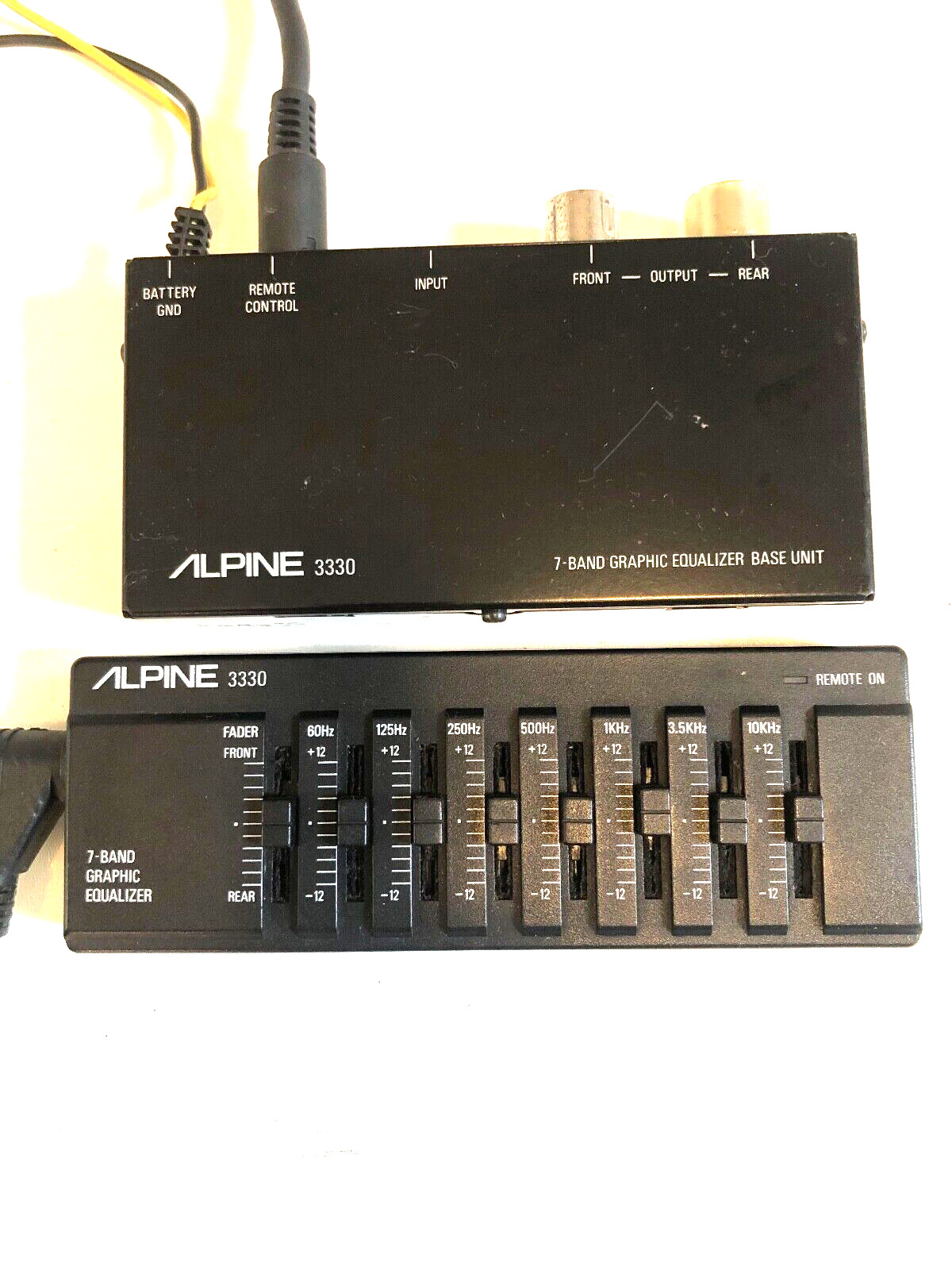 ALPINE 3330 Car 7-Band Graphic Equalizer Pre-Amp Vintage Made in Japan