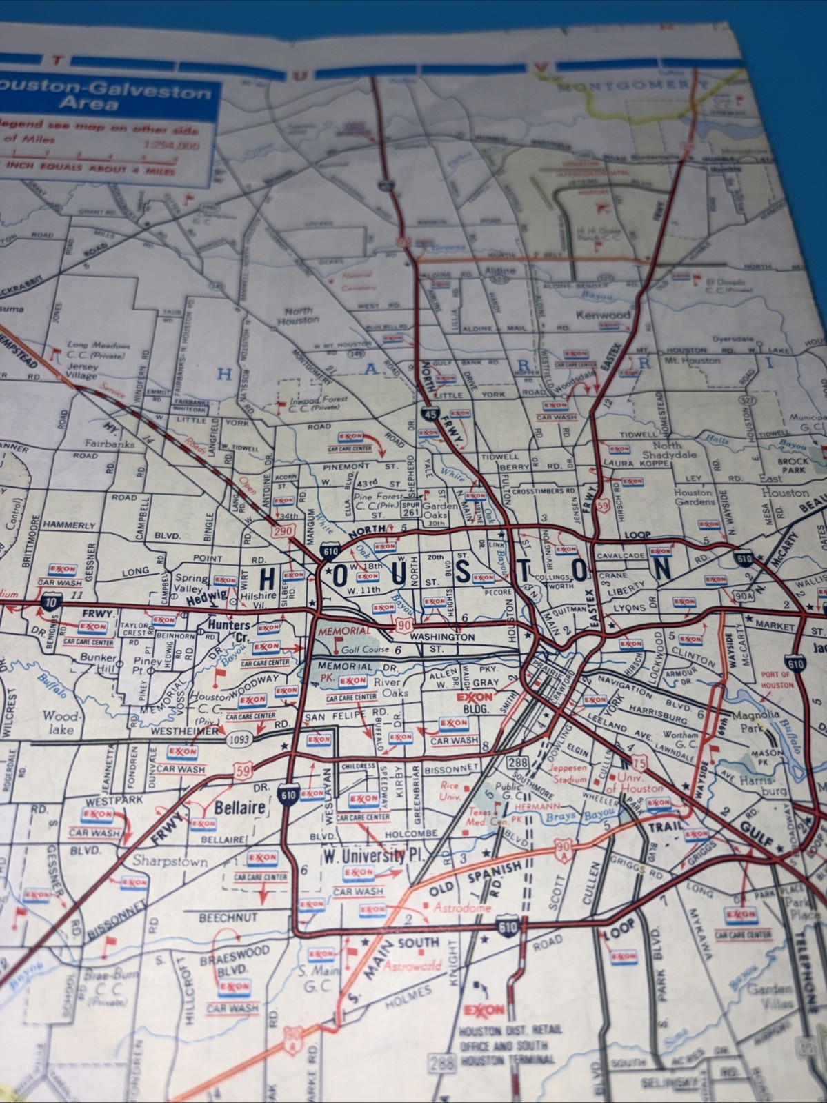 T exas Road Map 1977 Great For Scrapbooking Or Crafts