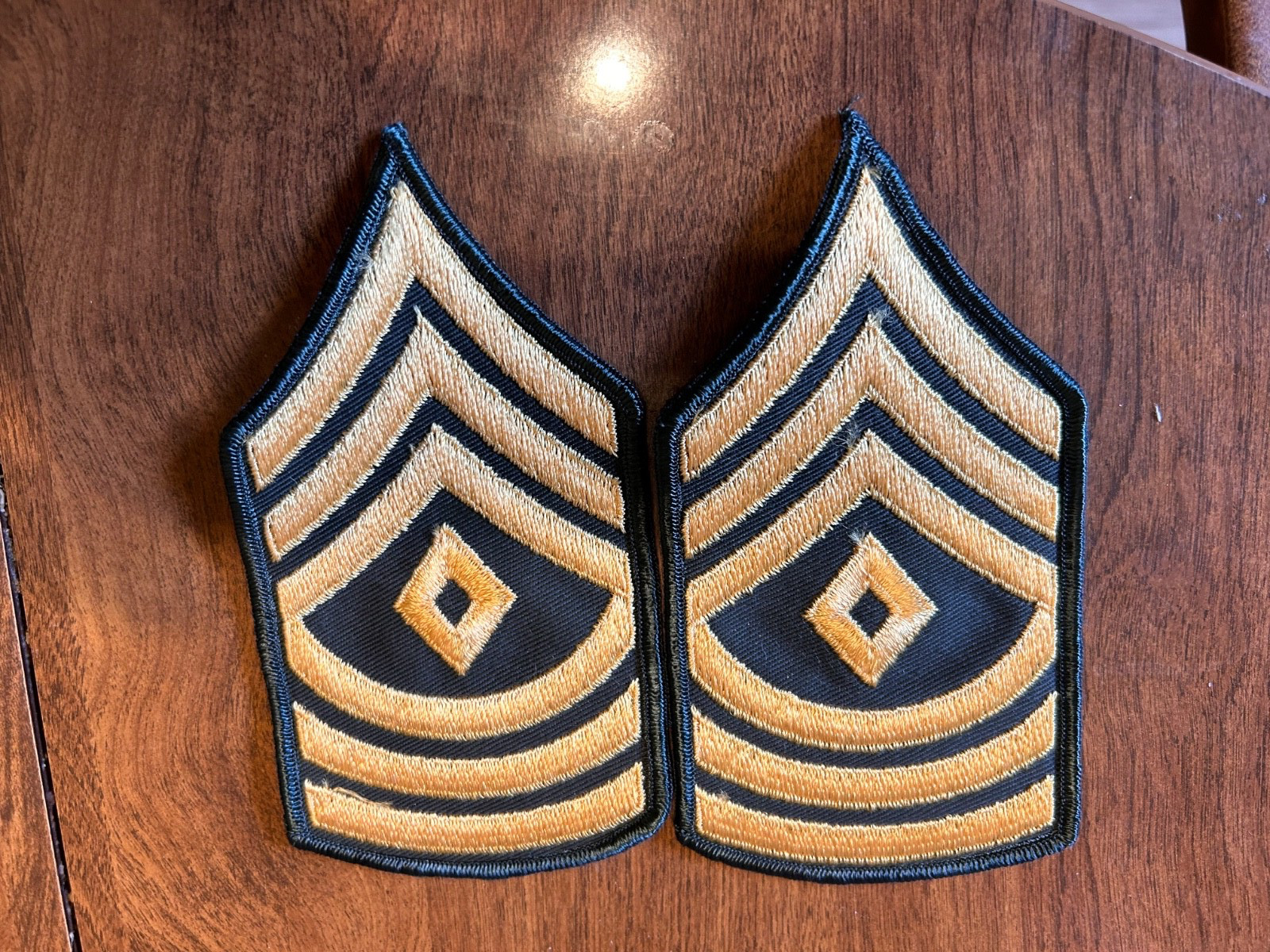 2 large  U.S. ARMY MEN'S DRESS GREEN RANK FIRST SERGEANT PATCH) CLASS A UNIFORM