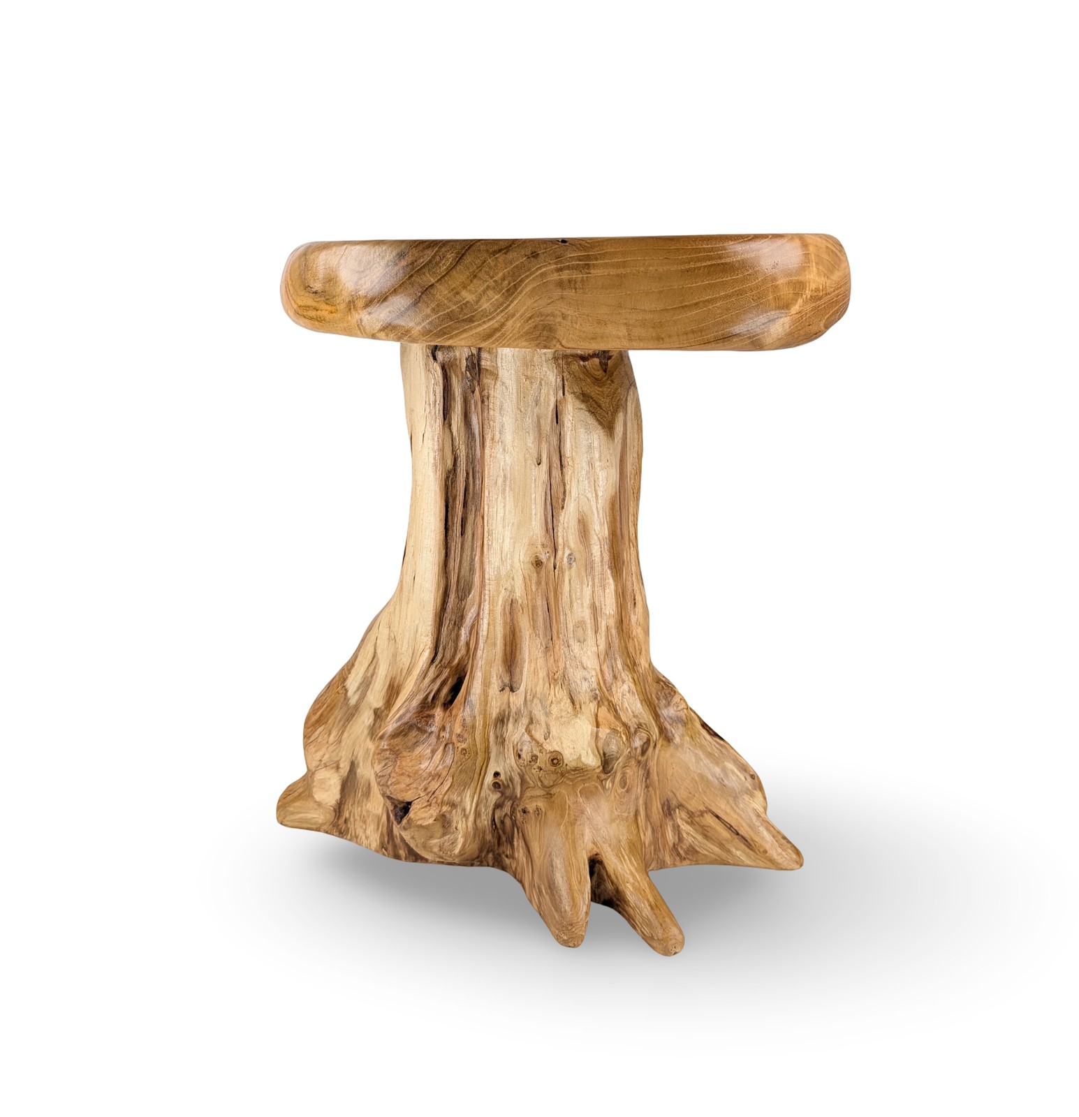 Teak End Table, Teak Side Table, Teak Accent Table, Boho Accent Stool