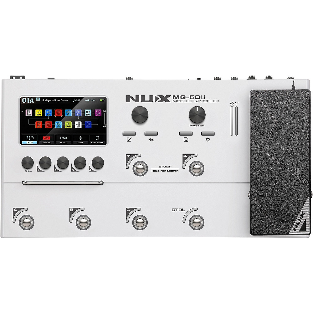 NUX MG50Li Modeler and Profiler MultiEffects Processor  White