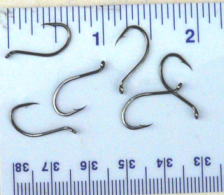 100 Matzuo 113010 (413014) Black Chrome Octopus Fish Fishing Hooks size 6