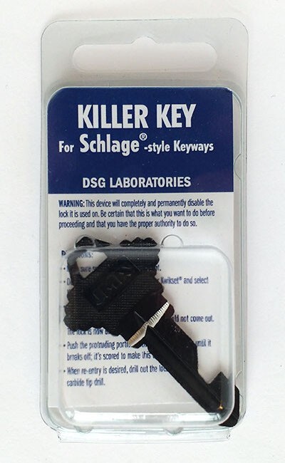Killer Key The Killer Key can instantly and permanently disable a lock SCHLAGE