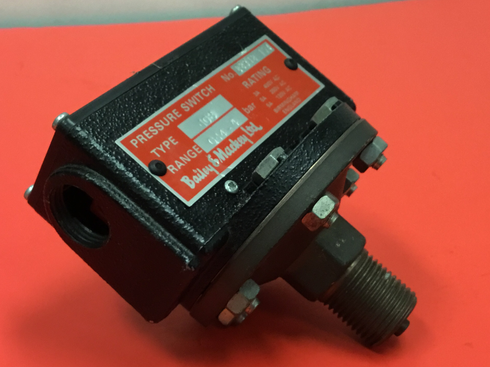 Baily & Mackey - Type 108 - Pressure Switch - 0.14-4 Bar - UNUSED