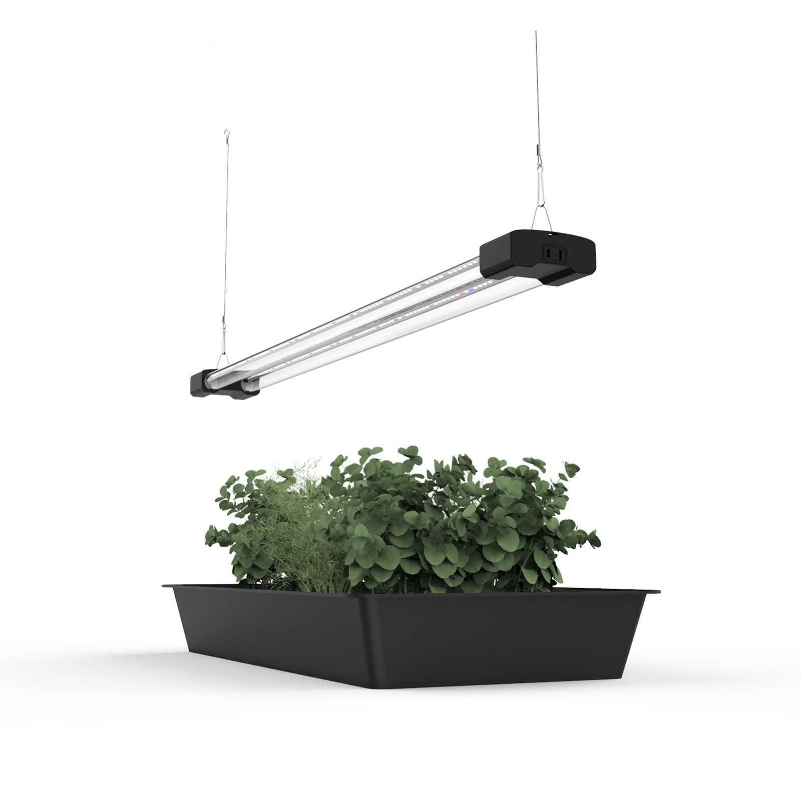 BoostGro 3FT LED Succulent Terrarium Plant Grow Light Linkable 3 FT, Black