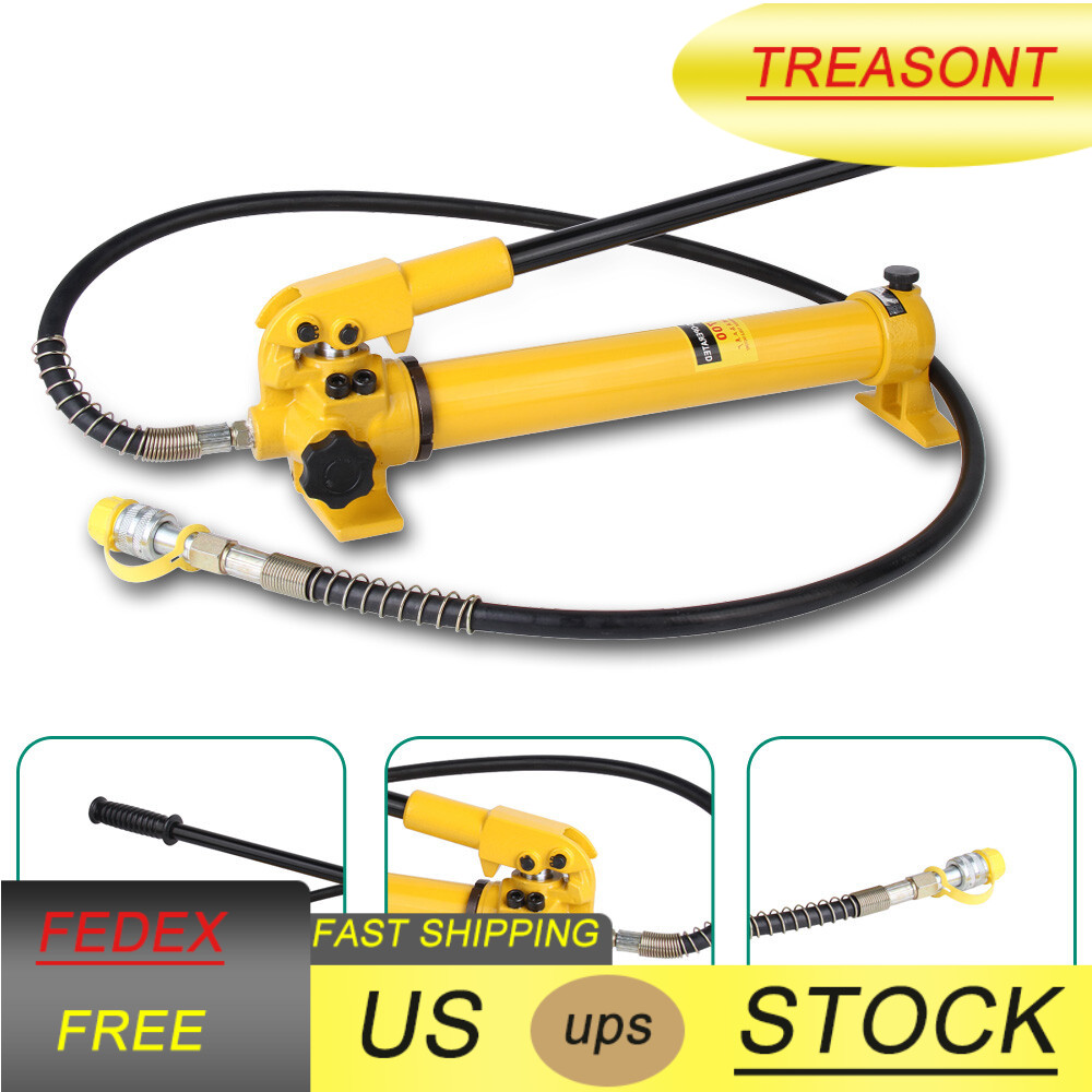 Hydraulic Manual Pump for 10T Hydraulic Ram Cylinders Lightweight Max 10000PSI
