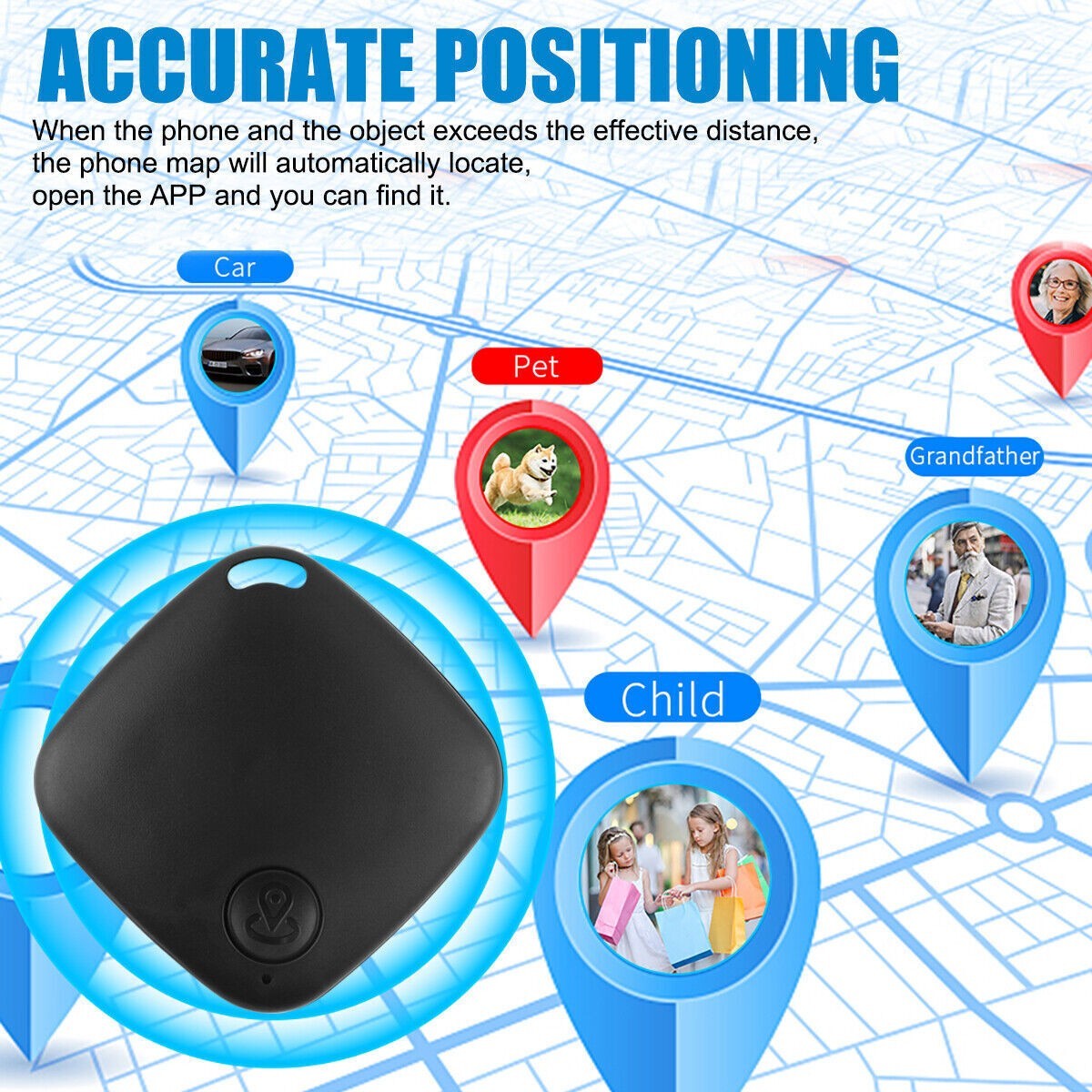 Tile GPS Tracker Wireless Bluetooth Anti-Lost Tracker Wallet Key Pet Finder NEW