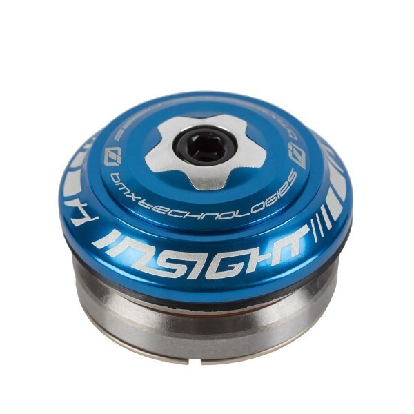 INSIGHT BMX INTEGRATED HEADSET 1" 1/8th TO 1" - BLUE