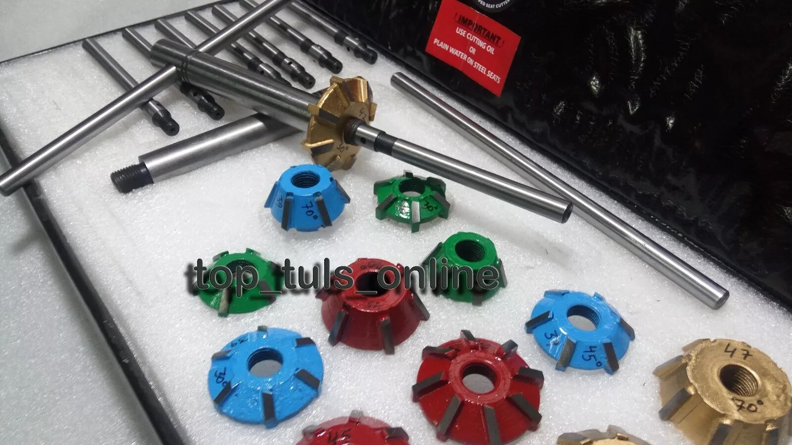 Honda CRF 450 R 2002-08-250 R 2004-09 Valve Seat Cutter Kit Carbide Tipped 3angl