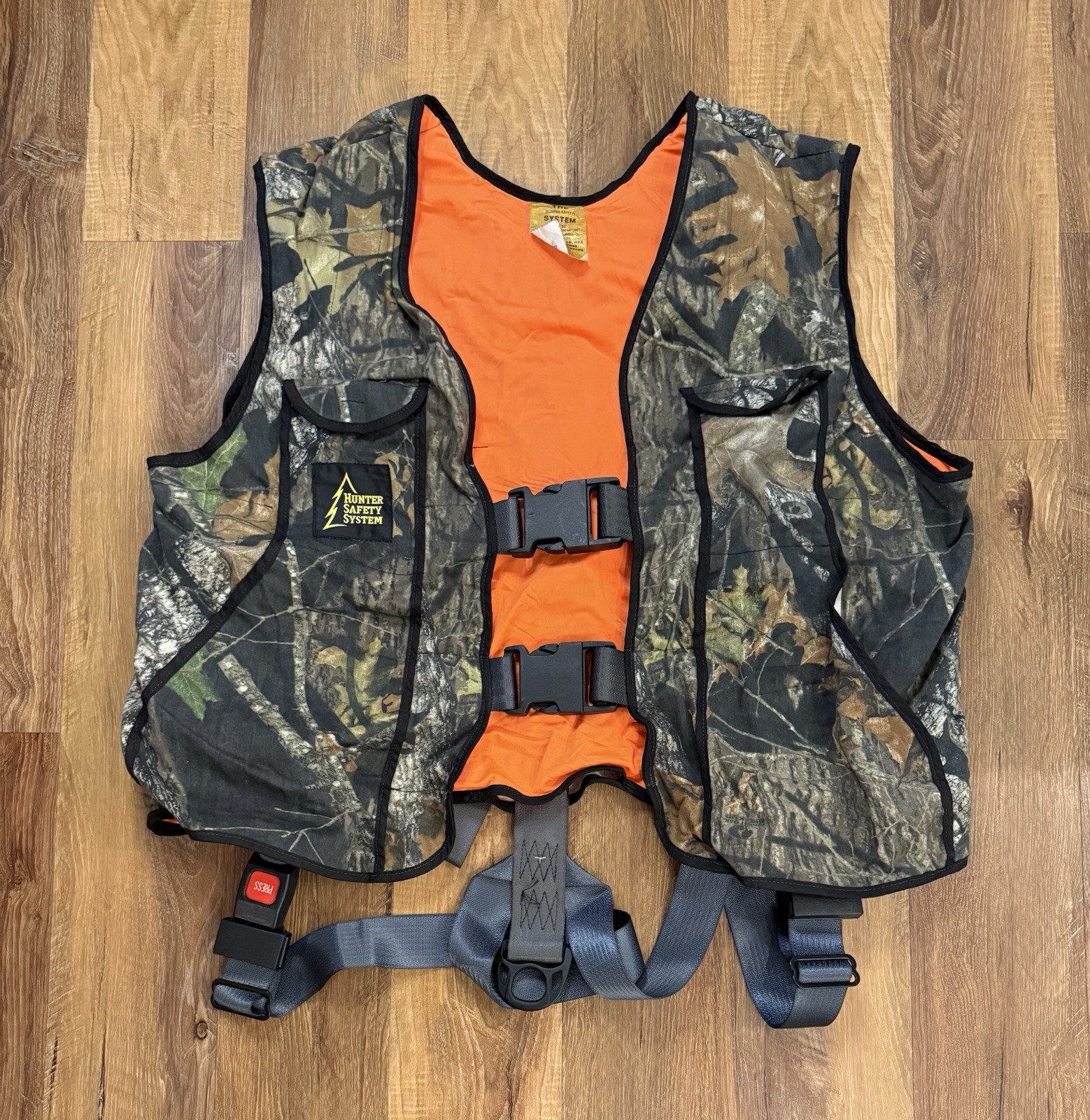 Hunter Safety System Mossy Oak Tree Stand Vest with Harness - Size 2X/3X