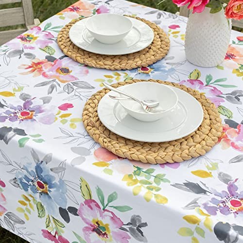 Spillproof Spring/Summer Durable Heavyweight 84" x 60" (Rectangular) Harper