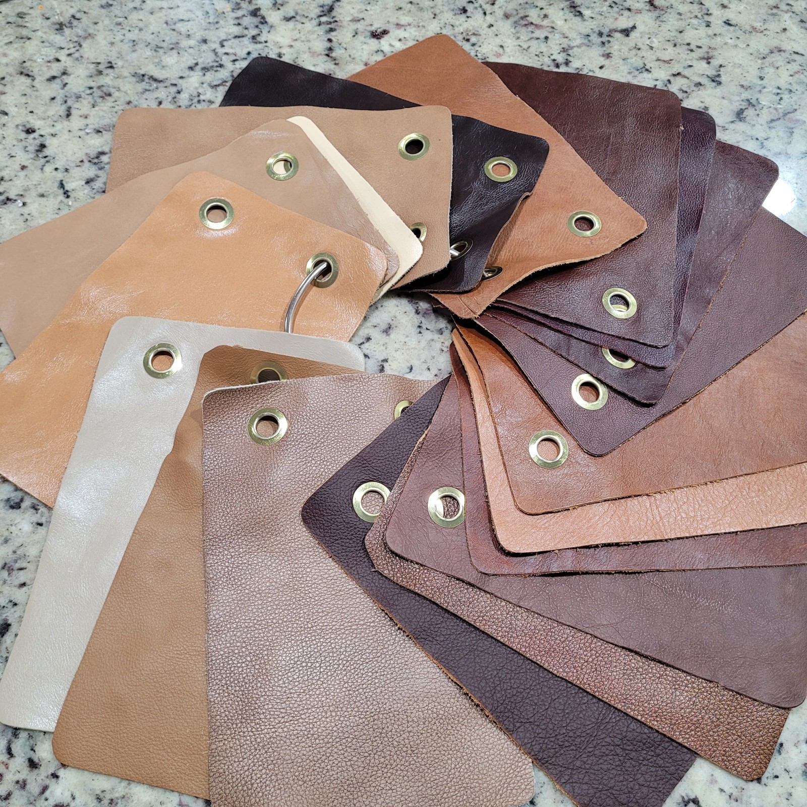 Leather Swatch Browns