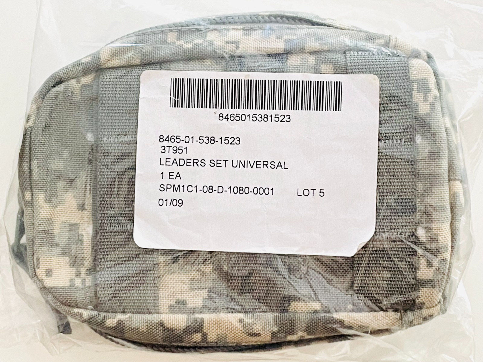 US Army MOLLE II Leader's Pocket Set, Complete w/ Inserts & Spares, ACU