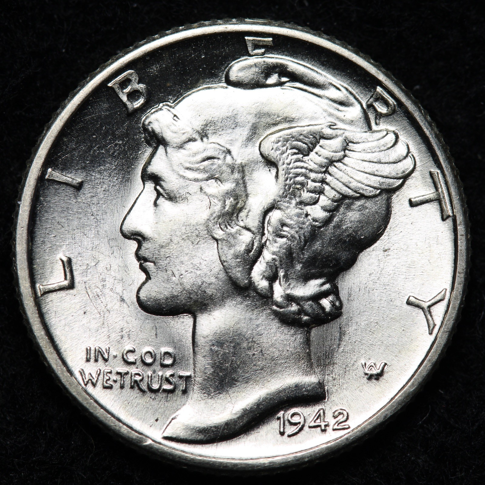 1942-D Mercury Silver Dime GEM BU *UNCIRCULATED* MS FSB E279 KQRCH