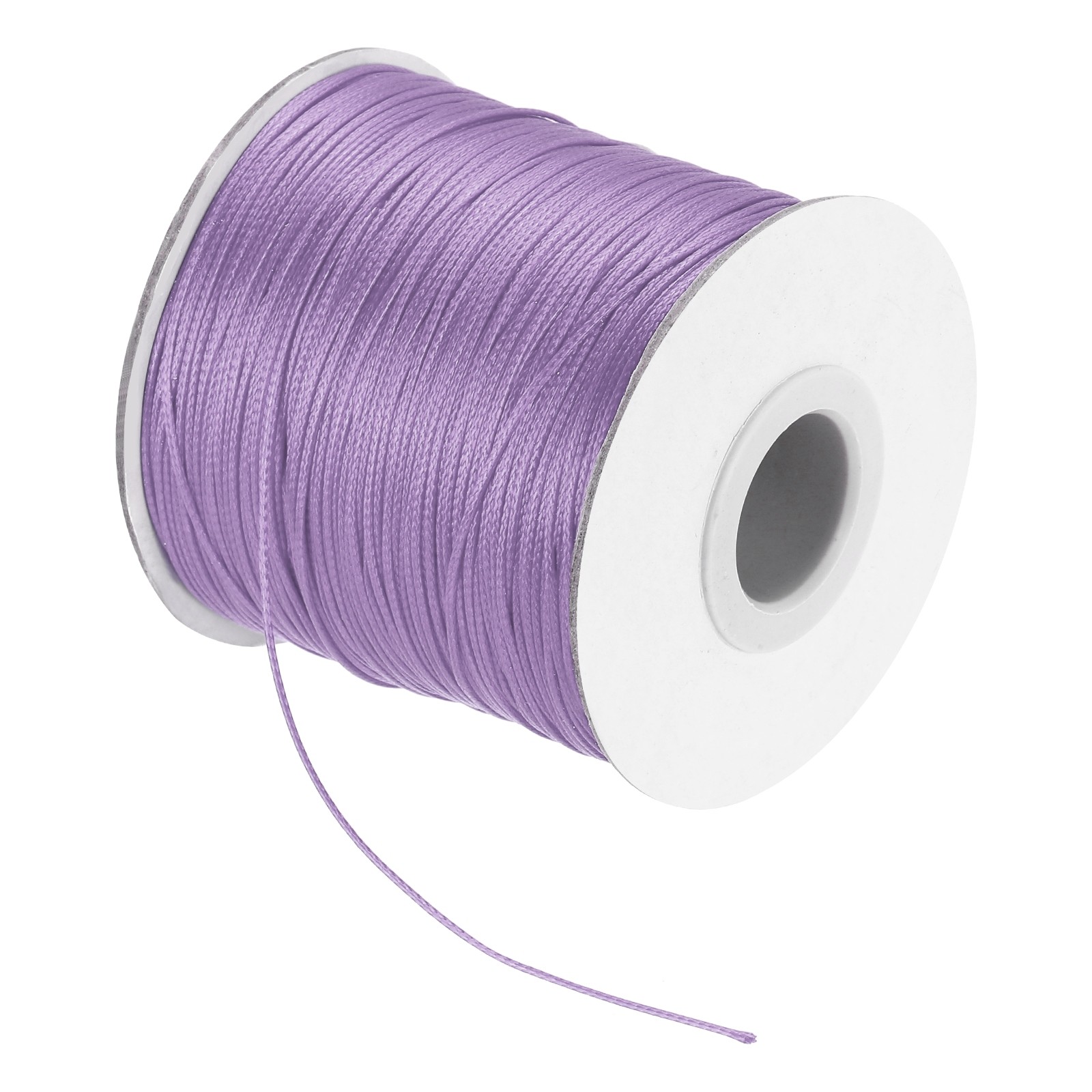 Light Purple 0.5mm Waxed Cord 175 Yard Wax Bead Thread String for Jewelry