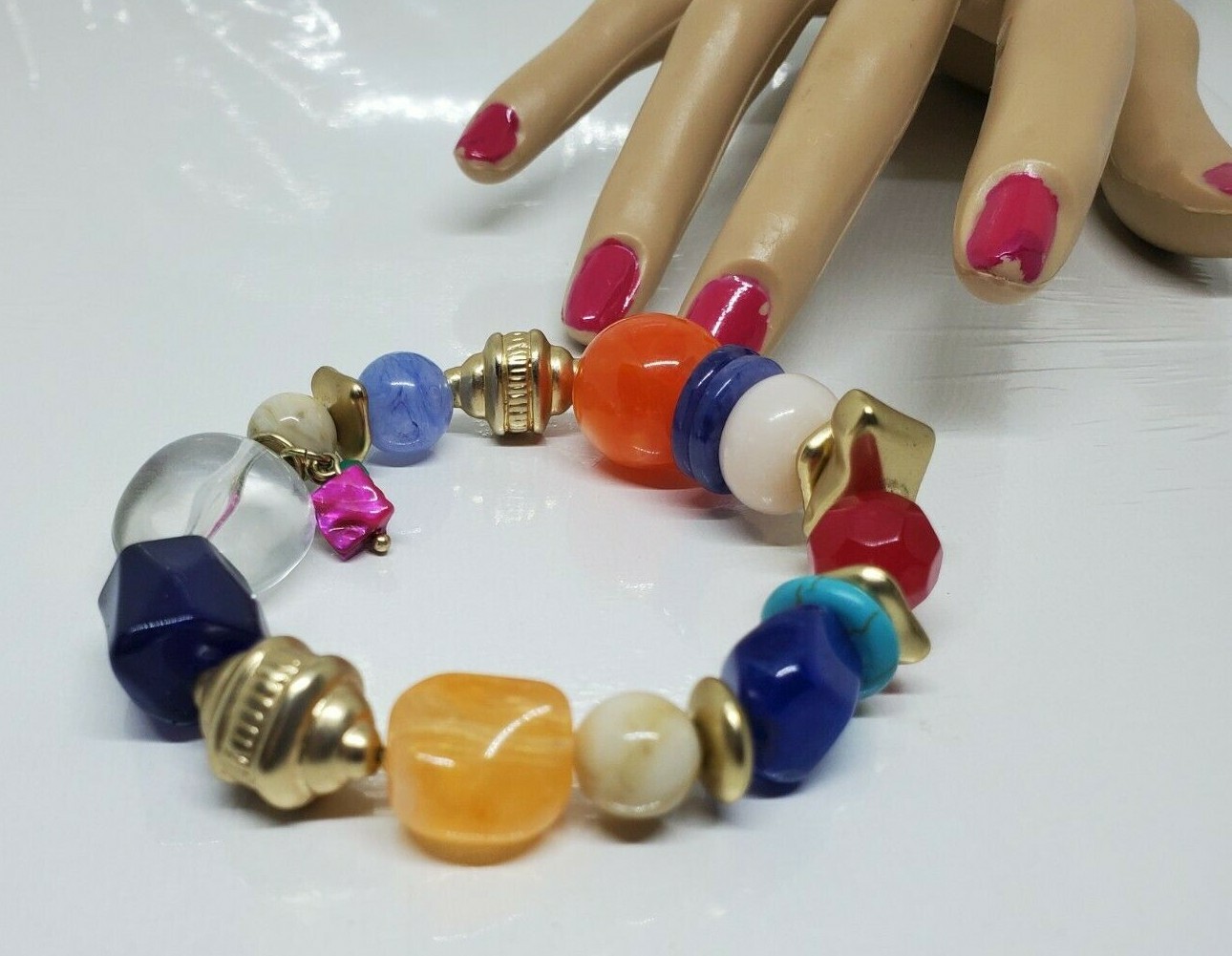 Colorful Multistone Stretch Bracelet