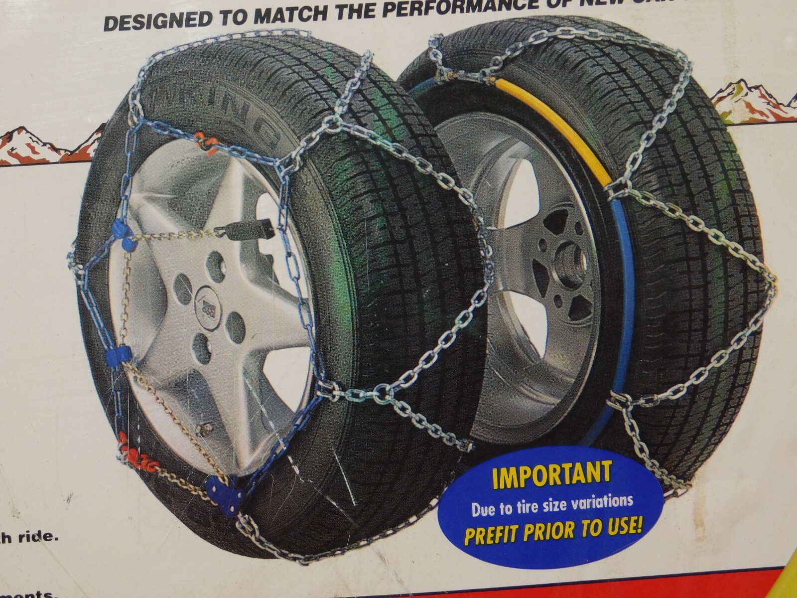 Les Schwab Tire Snow Chains, Stock # 1325, Never Used
