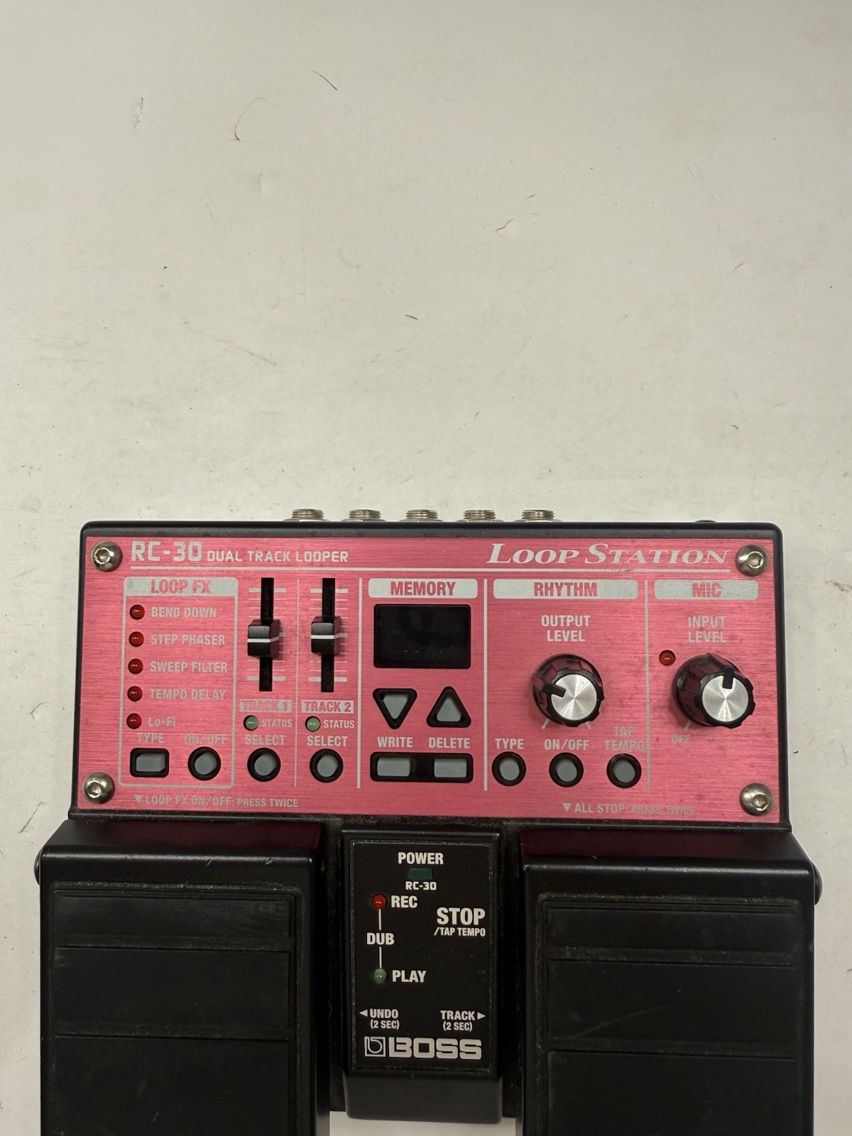 Boss RC-30 Loop Station Dual Track Looper Sampler Guitar Effect Pedal + PSU