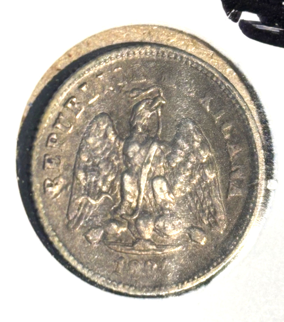 Mexico SILVER 1894 GoR Diez 10 Centavos Ten Cents