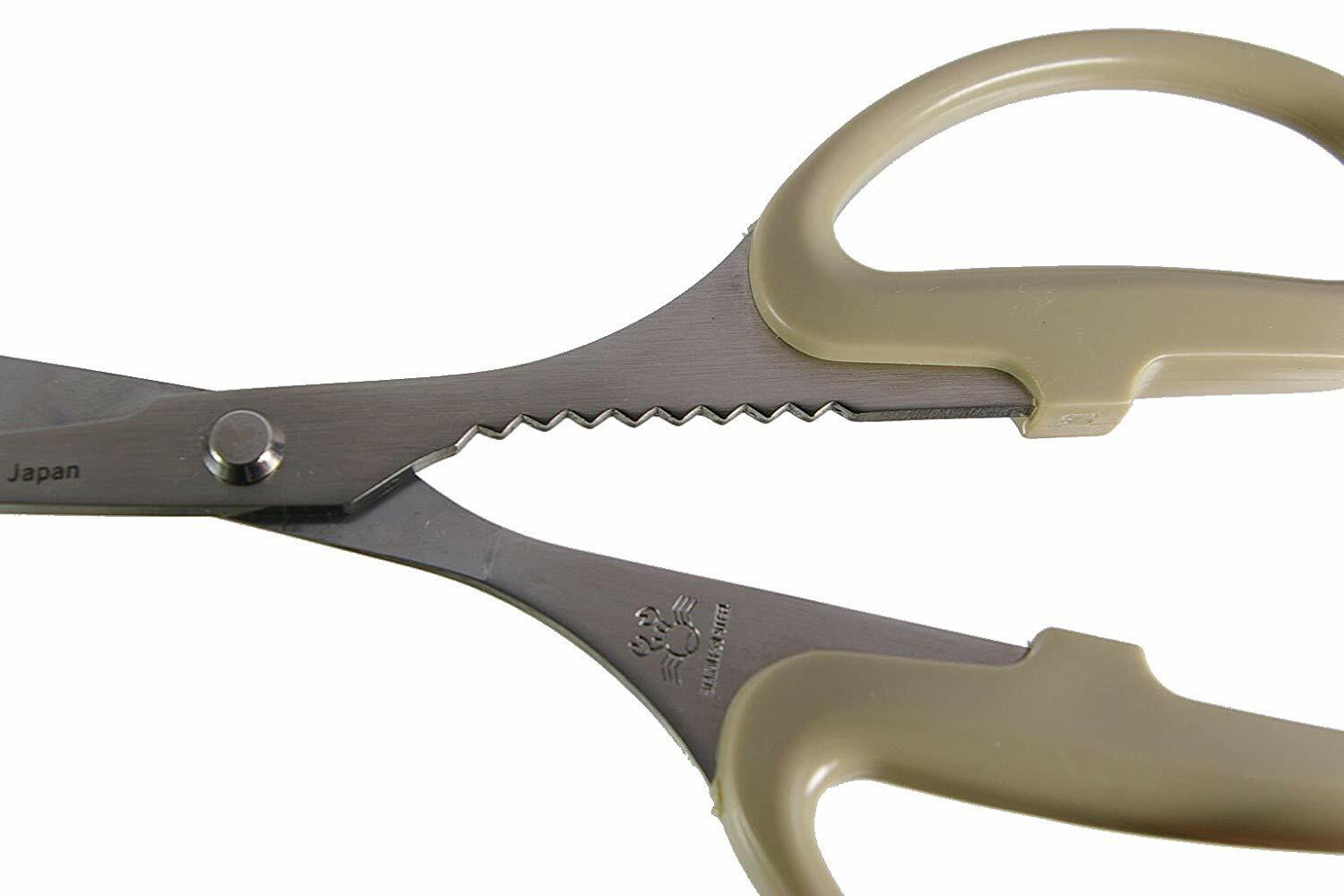 Silky Crab prep kitchen shears, scissors: cracker, stick, cutting