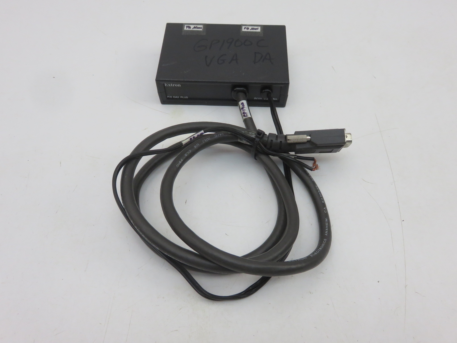 Extron P/2 DA2 Plus 33-1393-01 VGA Dual 2 Output Splitter Distribution Amplifier