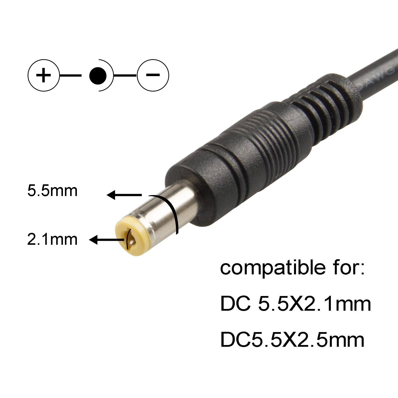 DC 12V 5A Power Supply Adapter +8 Split Power Cable for CCTV Security Camera DVR
