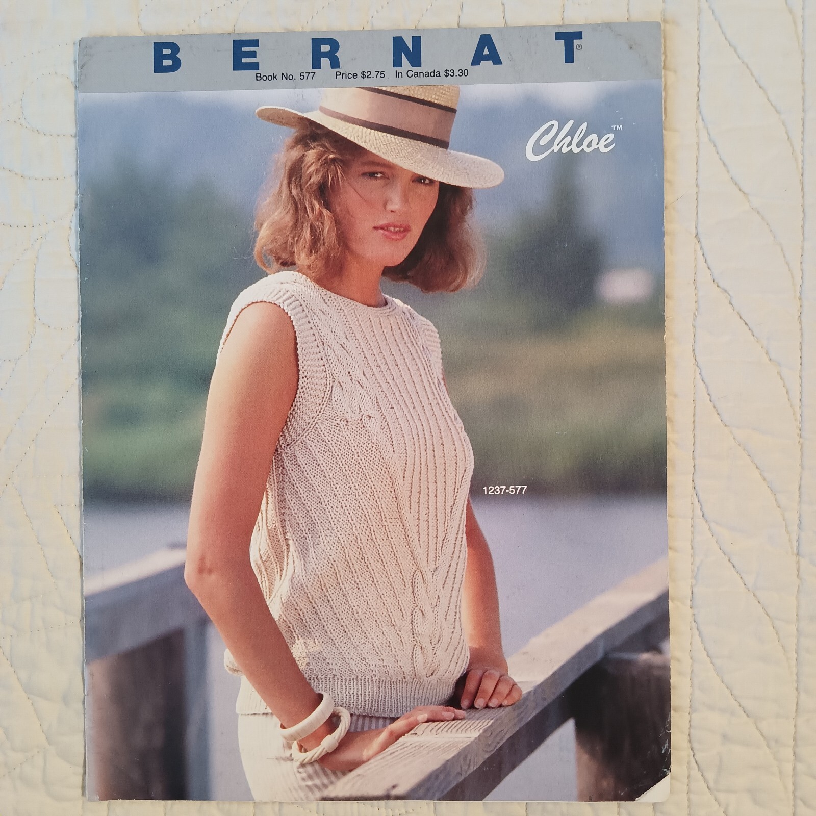 1985 Vtg Bernat Chloe Fashion Sweaters Knitting & Crochet Pattern Book No. 577