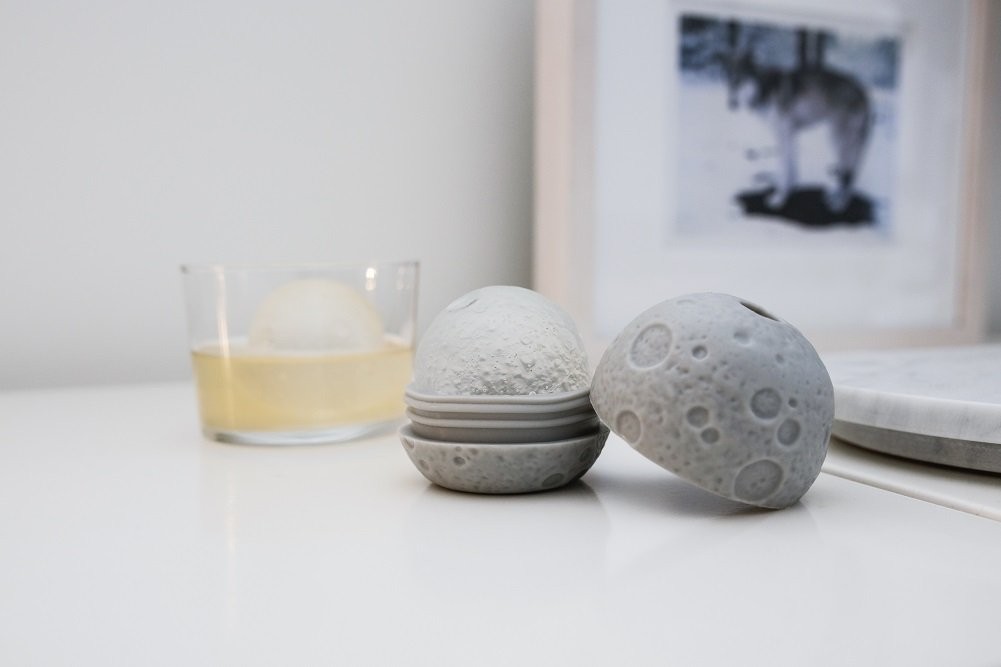Moon Ice Ball Mold, Gray