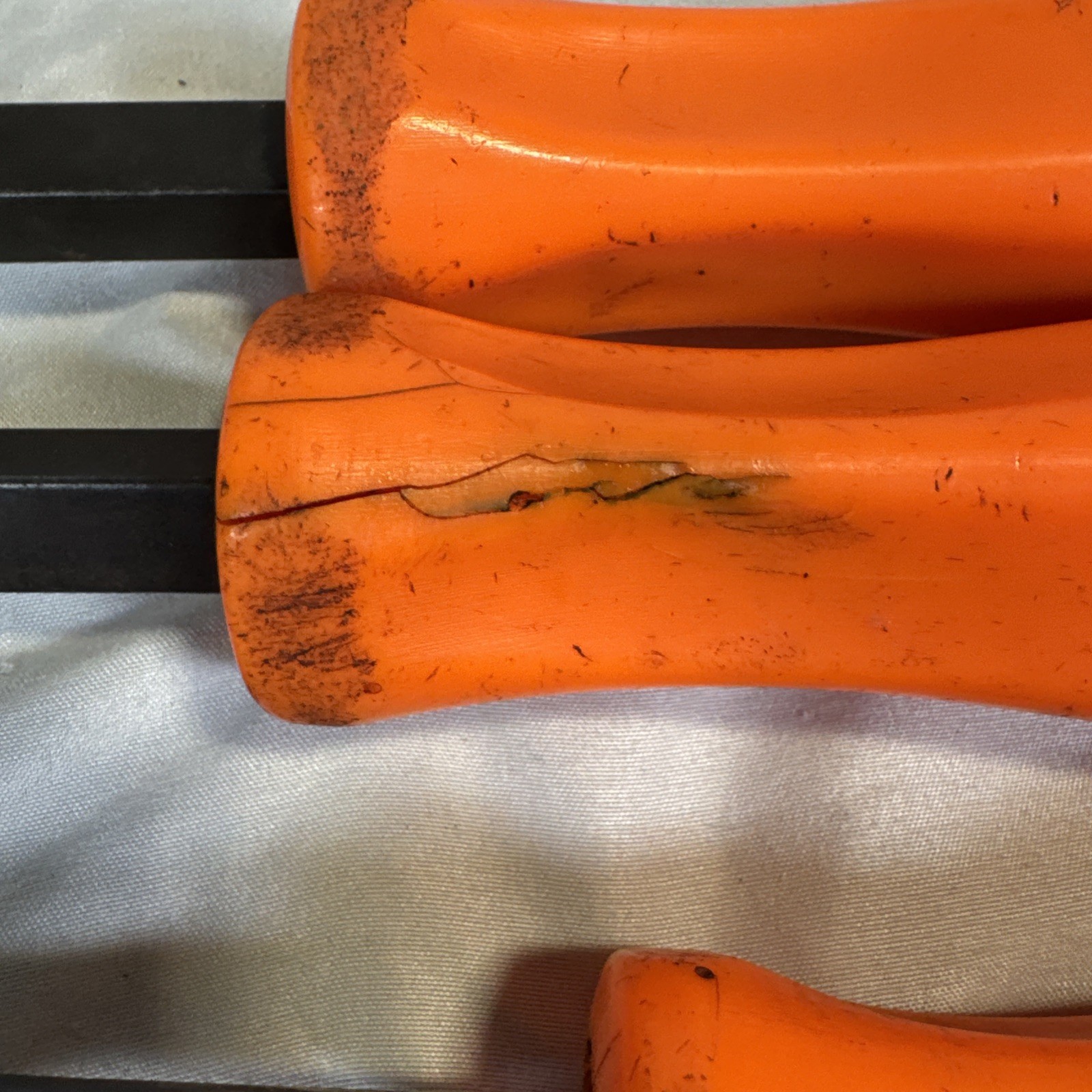 Snap-On 4Pc Pry Bar Set 8" 12" 18" 24" Orange Handle