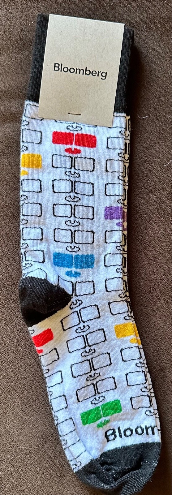 Bloomberg environmentally friendly water bottle & Bloomberg terminal socks