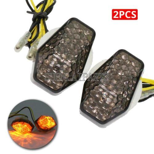 1.2" Mini Plastic Flush Mount Amber LED Turn Signals For SUZUKI SV650S 2003-10