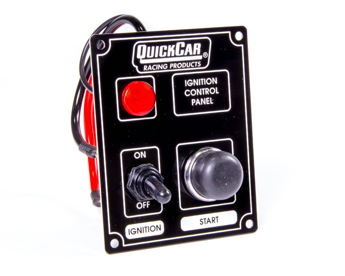 QuickCar Ignition Panel Black w/ Lights 50-852