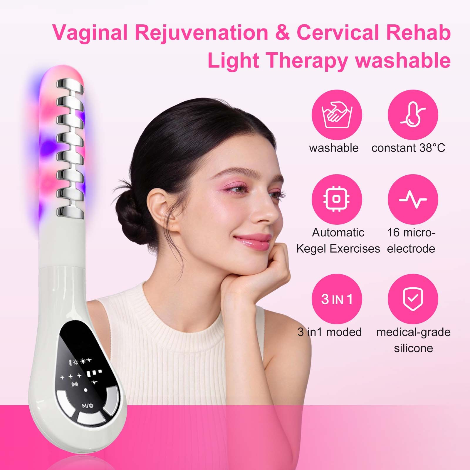 Non-Surgical Vaginal Tightening Therapy Device Thermal Microcurrent Treatment