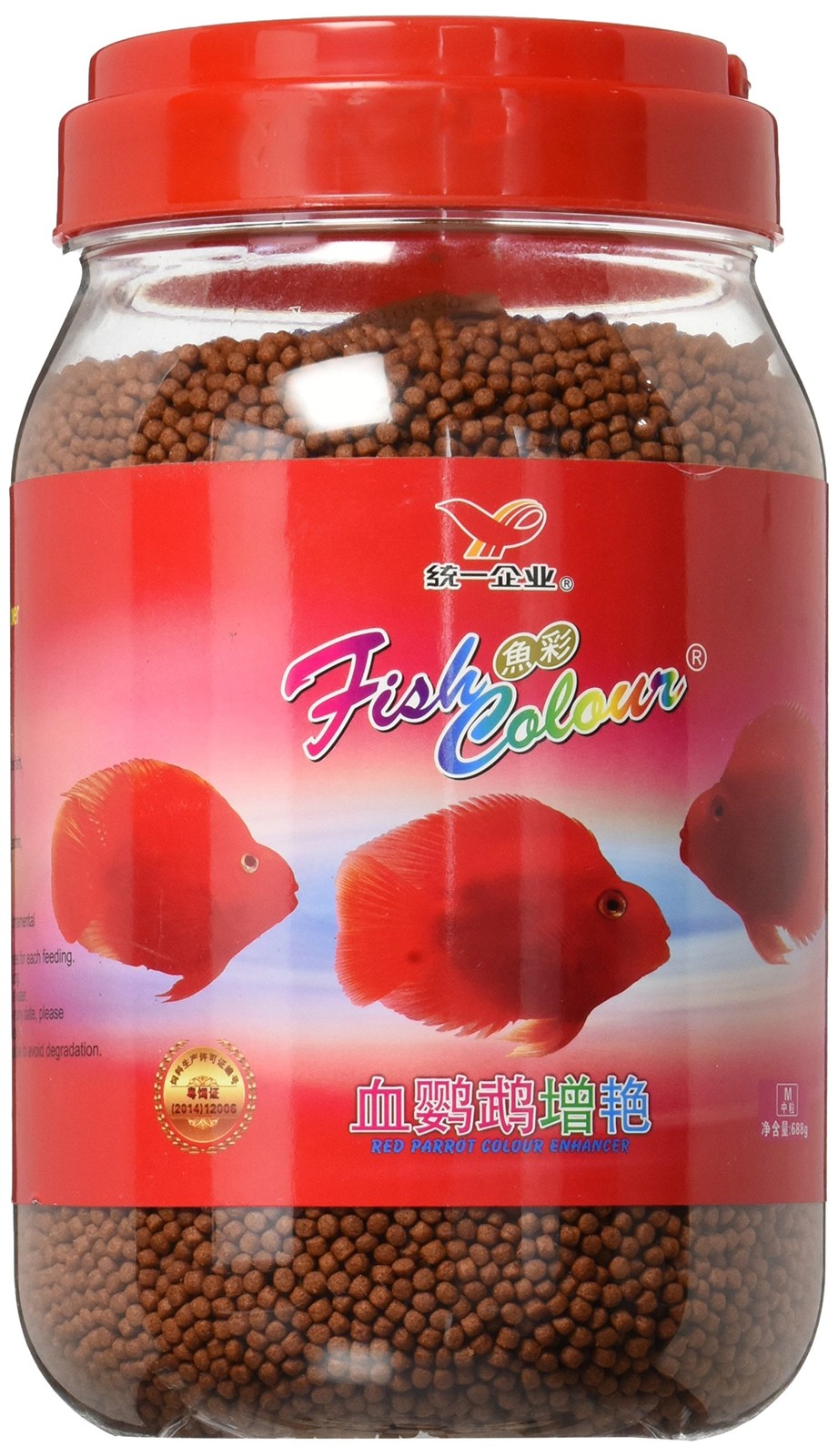 Uni-President Fish Color Enhancing Red Parrot And 1.51 Pound (Pack of 1)