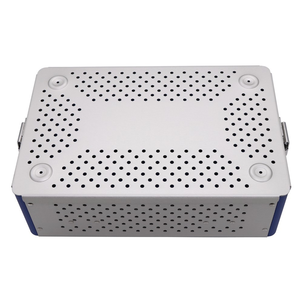 Aluminium Alloy Sterilization Tray Case Surgical Instrument Disinfection Box USA