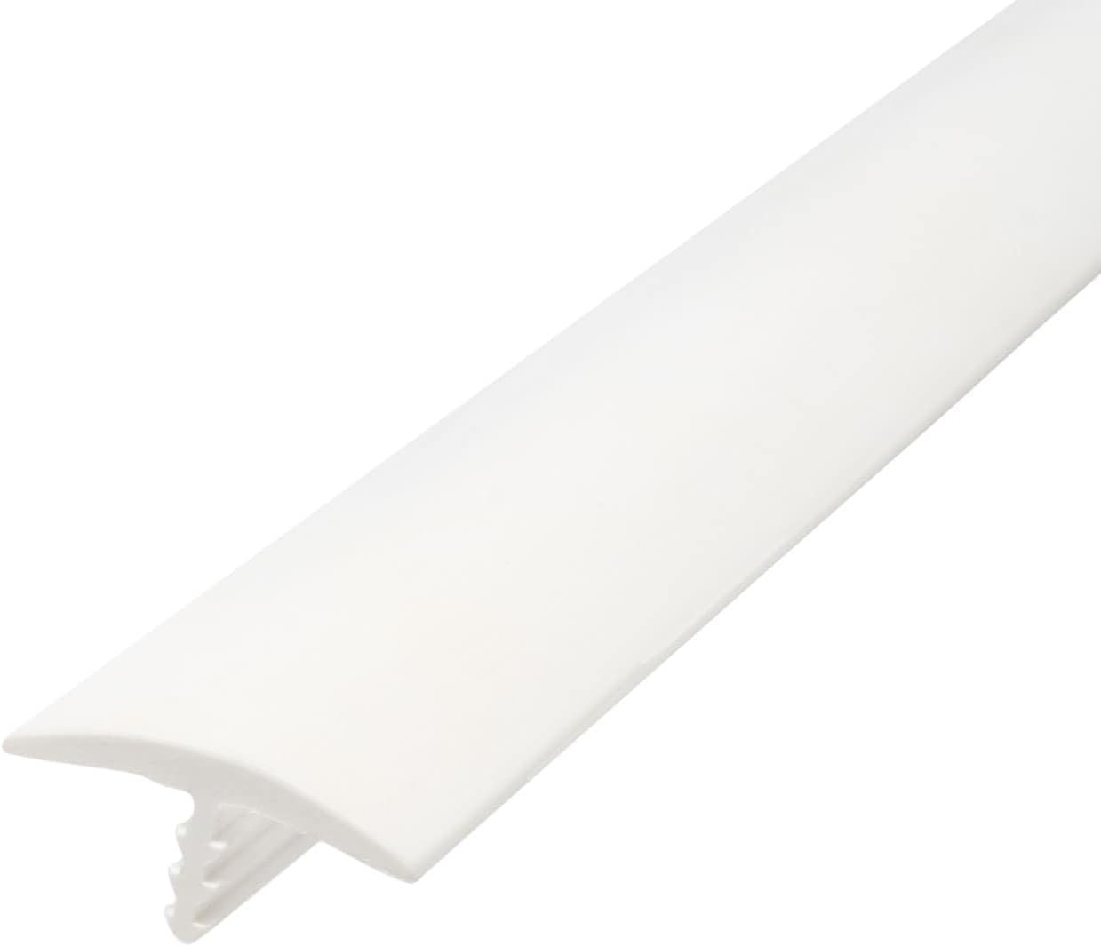 Plastic T-molding 1 Inch White Flexible Polyethylene Center Barb Tee Moulding 25