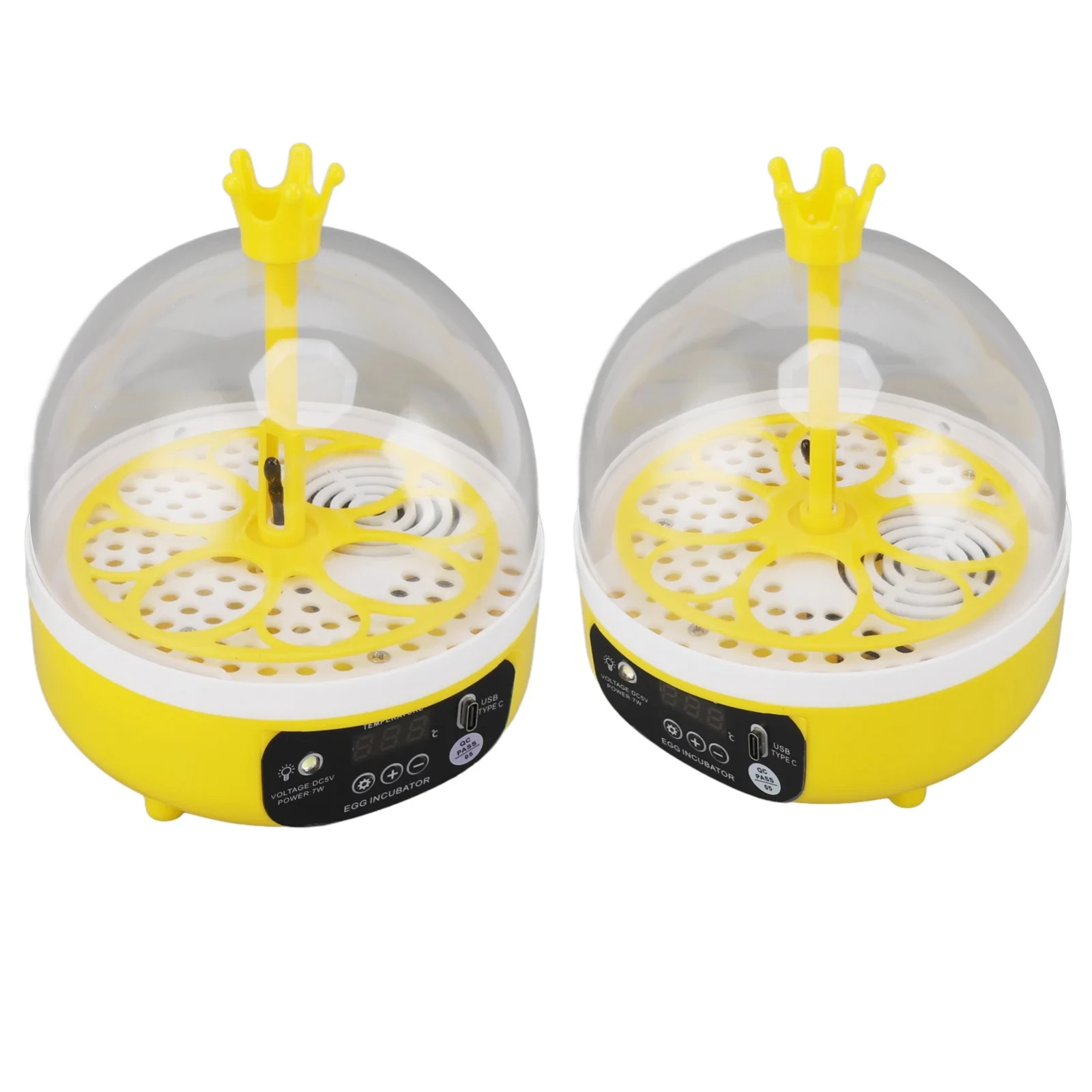 INCUBATOR INCUBATOR 4 EGGS CHICKEN CHICKS ANIMALS AUTOMATIC ADJUSTABLE