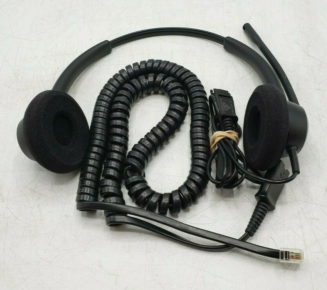 Plantronics EncorePro HW520 Binaural Headset - TESTED w/ QD CORD!!