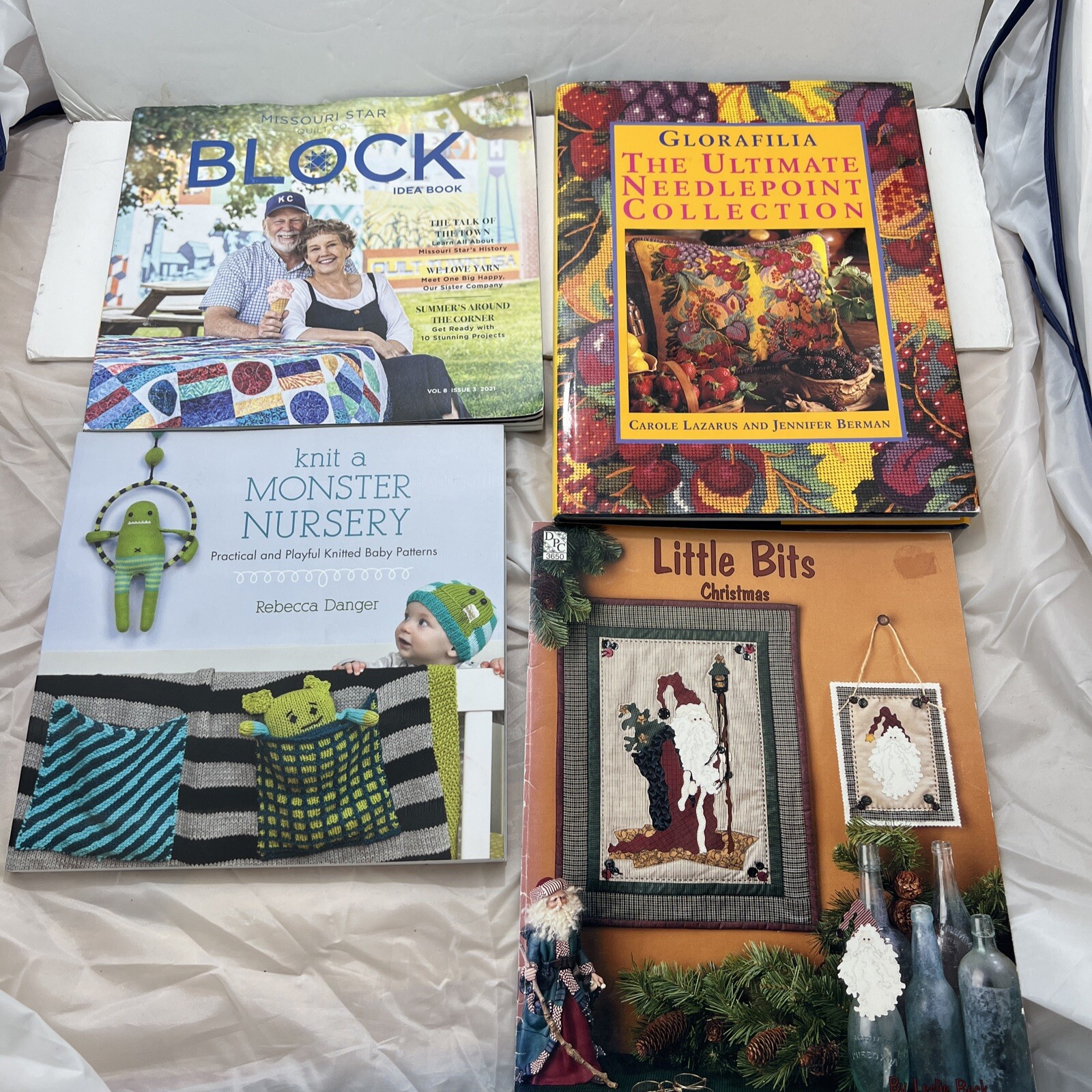 Needlepoint Books, Craft, Hobby, Christmas, Lot of 4