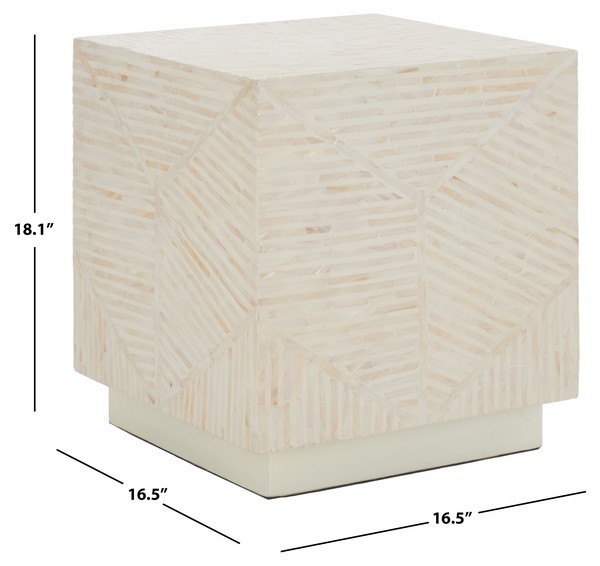 Safavieh KIELY SQUARE STOOL, Reduced Price 2172781161 STL1800A