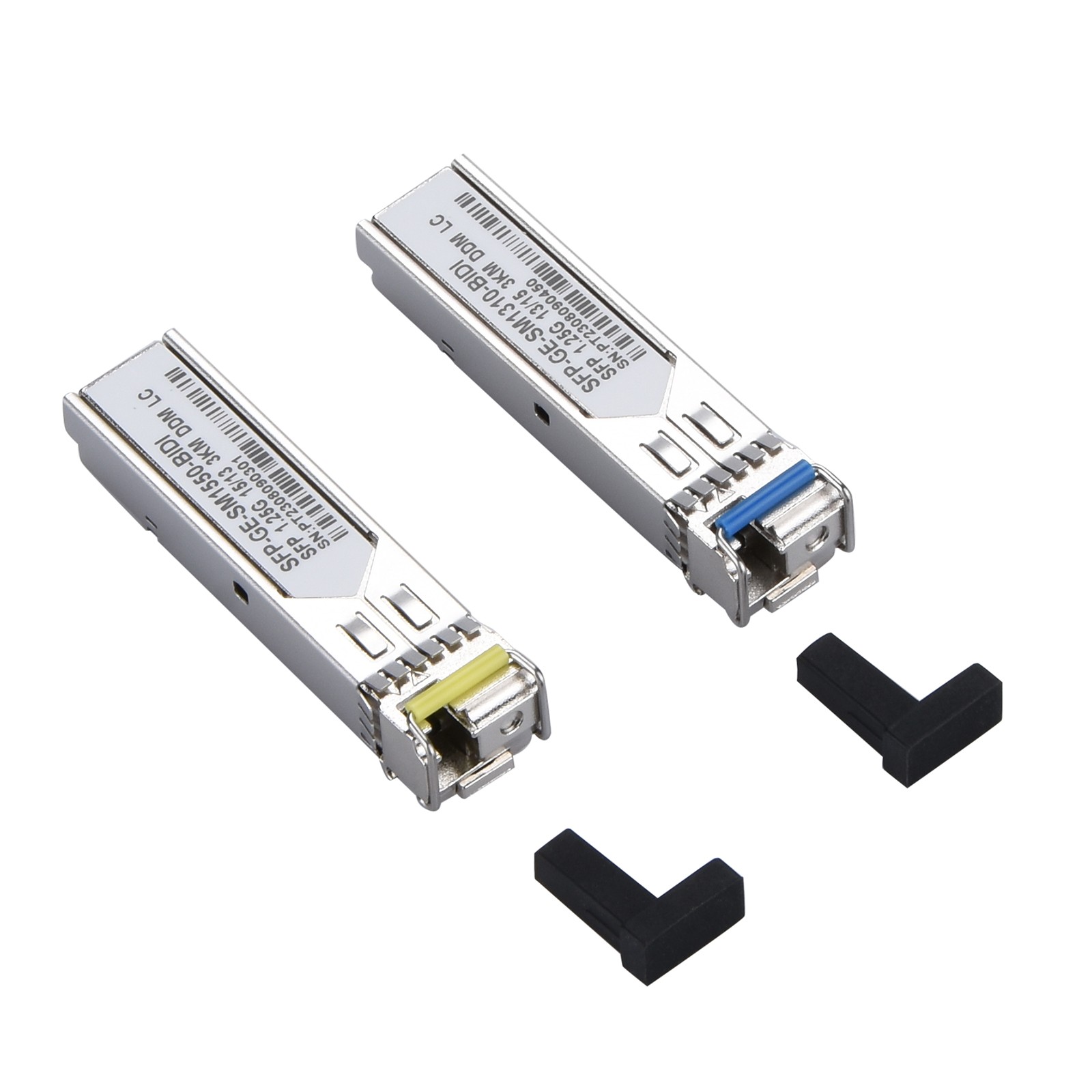 1  Pair 3KM Single-Mode Fiber SMF LC Simplex Connector SFP Transceiver Module g