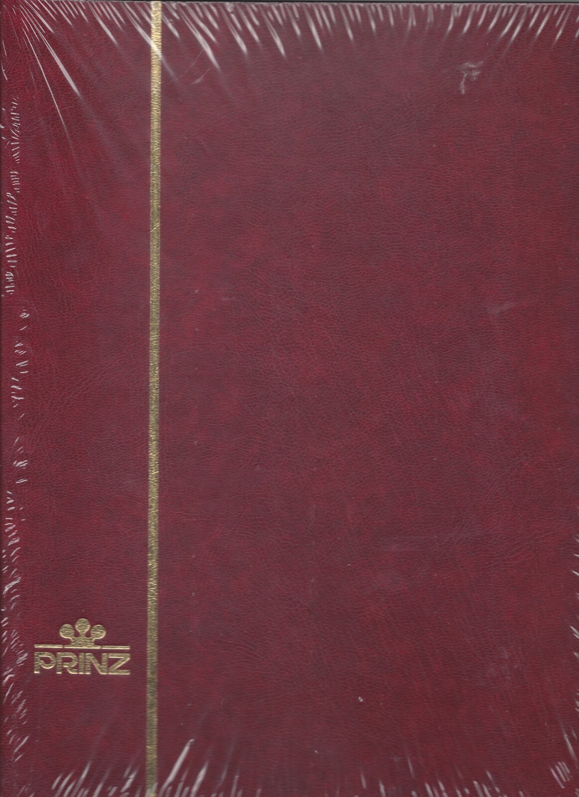 Prinz Stockbooks BLACK Pages - #2010 - Red