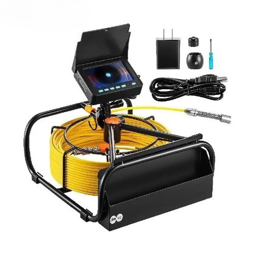 New Pipe Inspection Camera DVR 16GB Micro SD Card 4.3in Monitor 10/20/30M/50M US