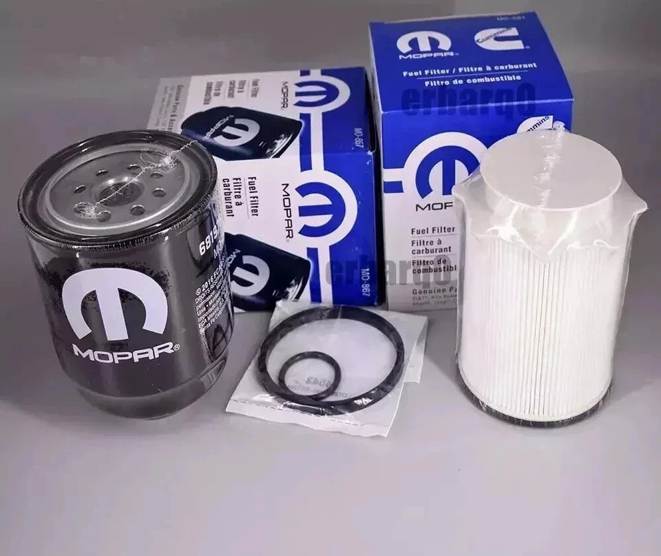 2013-2018 RAM 2500 3500 4500 5500 6.7L DIESEL OIL FUEL FILTER MOPAR OEM KIT.