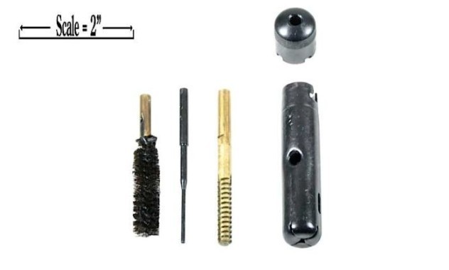 Surplus Yugo Combloc rifle cleaning kit 7.62x39, buttstock cleaning kit, 3 piece