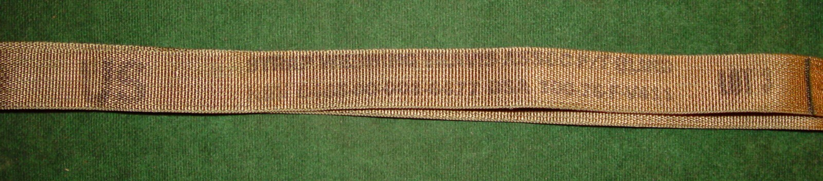 US GI Military Green Nylon Cargo Tie Down With Adjustable Strap Metal Buckle
