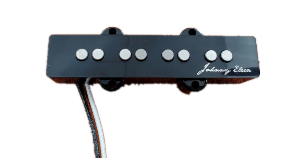 Johnny Eleca  Pickup for 4 String Jazz Bass, Neck, Black, JBA-4N