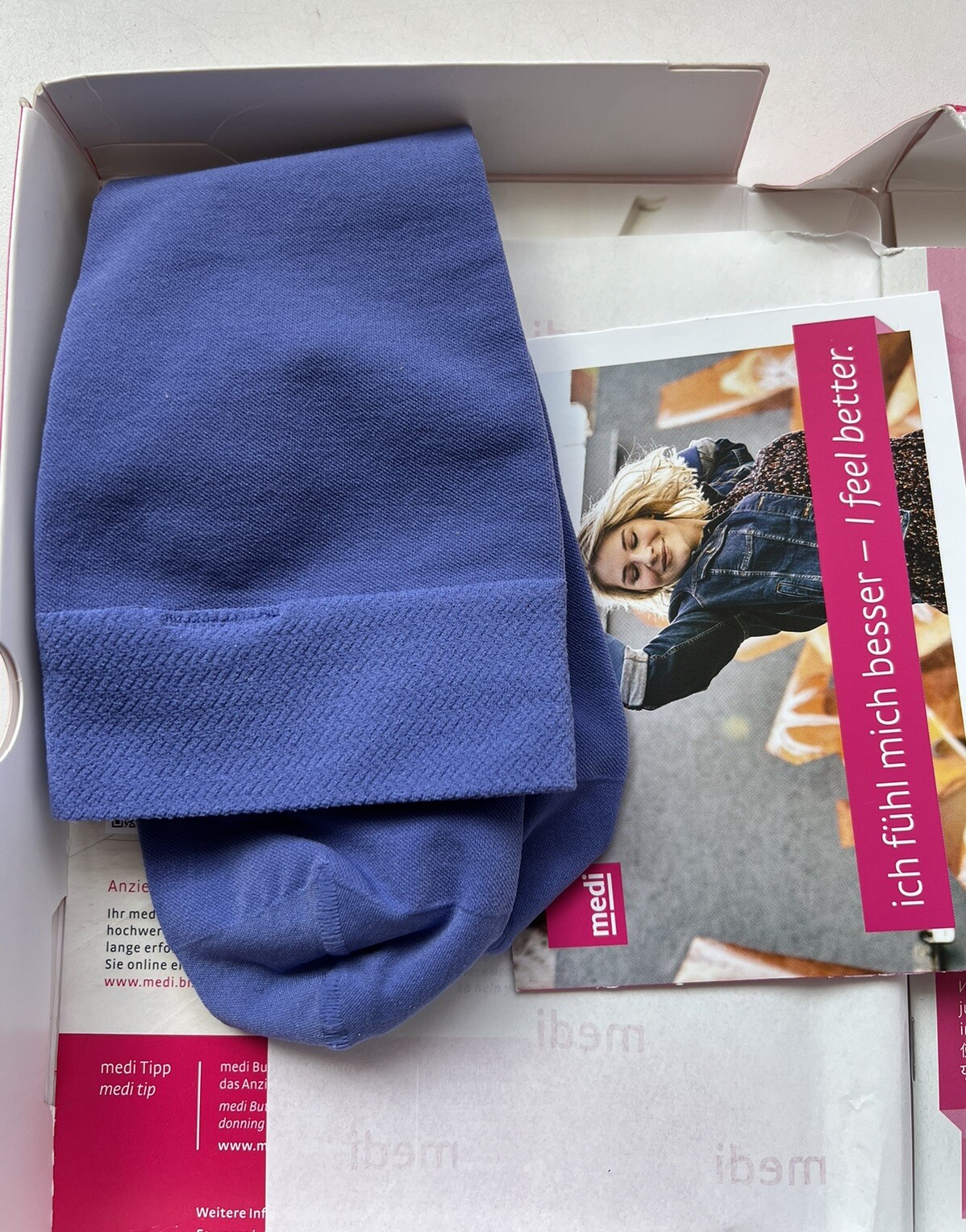 Mediven Elegance Compression Socks In Lilac II Calf Closed Toe Petite Small